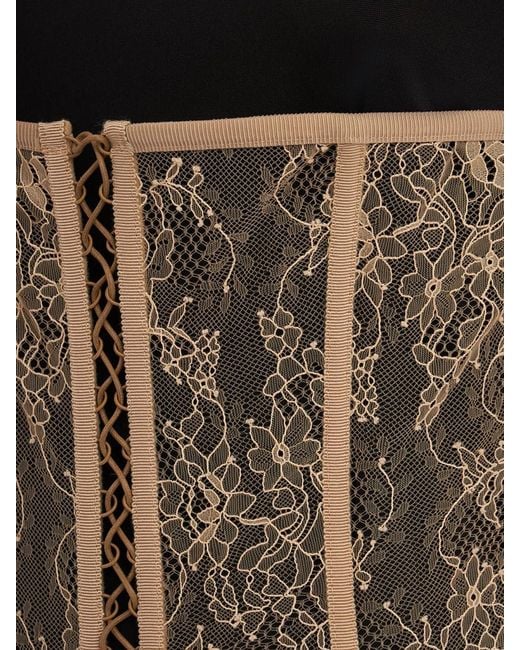 GIUSEPPE DI MORABITO Black Spliced Solidcolor Dress