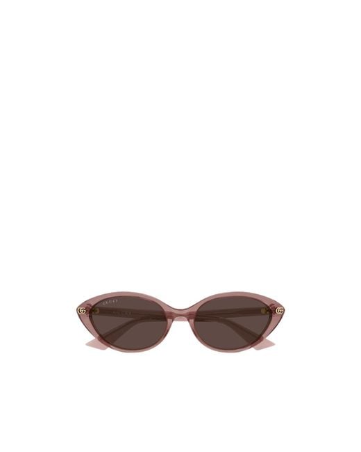 Gucci Brown Eyewear Cat Eye Frame Sunglasses