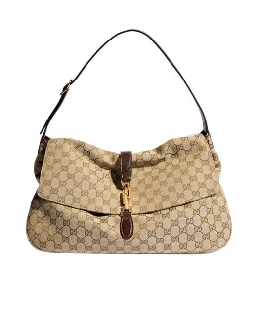Gucci Natural Jackie Flap Large Crossbody Bag for men