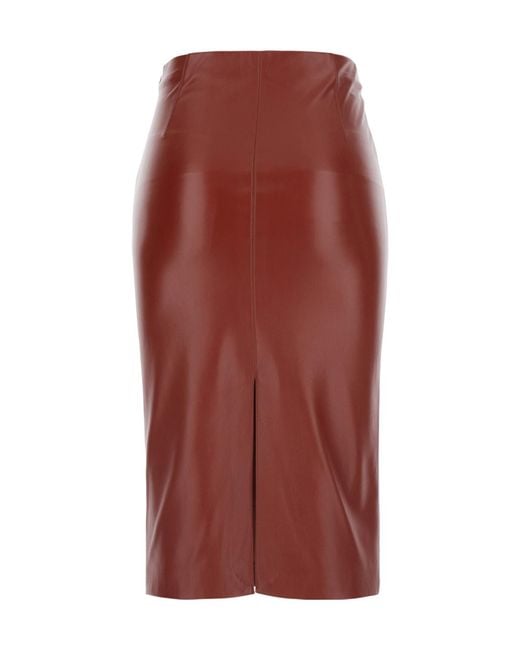 Jucca Red High-Waisted Skirt