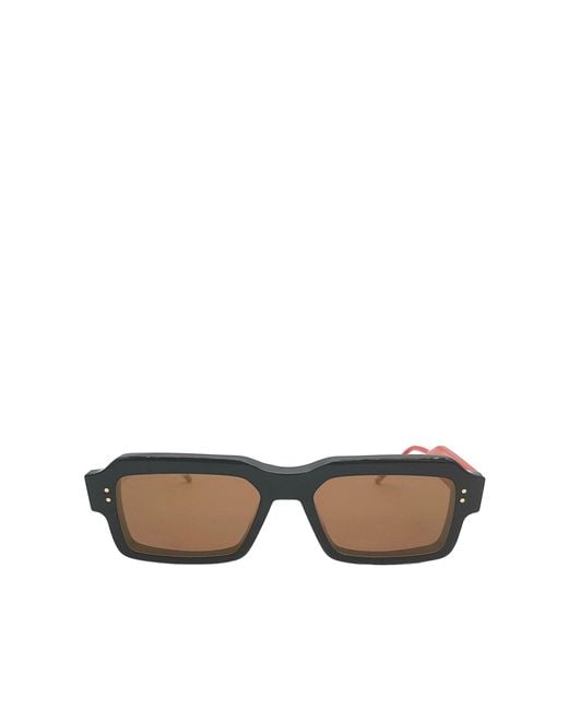 Thom Browne Multicolor Eyewear Rectangle Frame Sunglasses