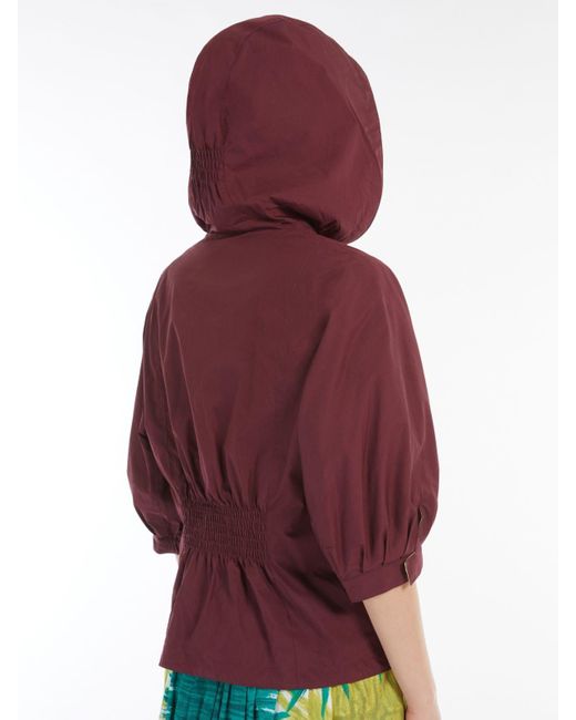 Weekend by Maxmara Red Reversible Windbreaker