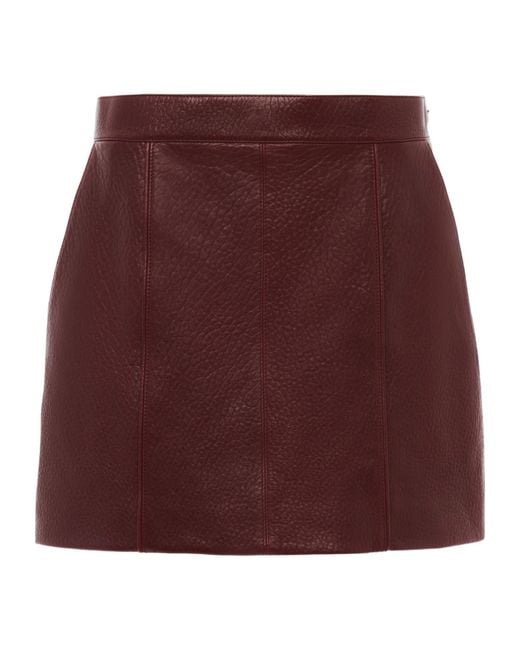Chloé Purple Chloé Leather Mini Skirt