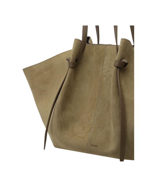 Yuzefi Metallic Double-Handled Handbag