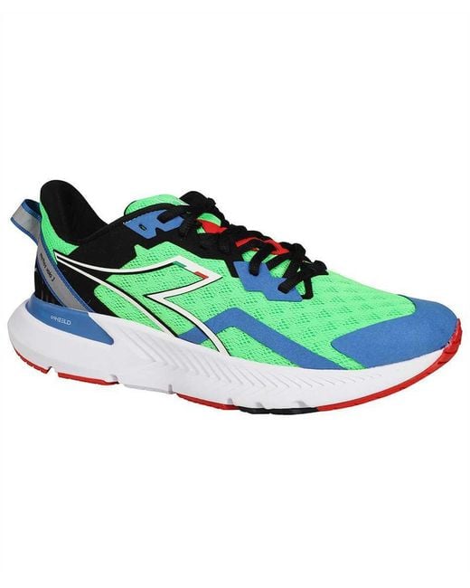 Diadora Green Logo Sports Shoes for men