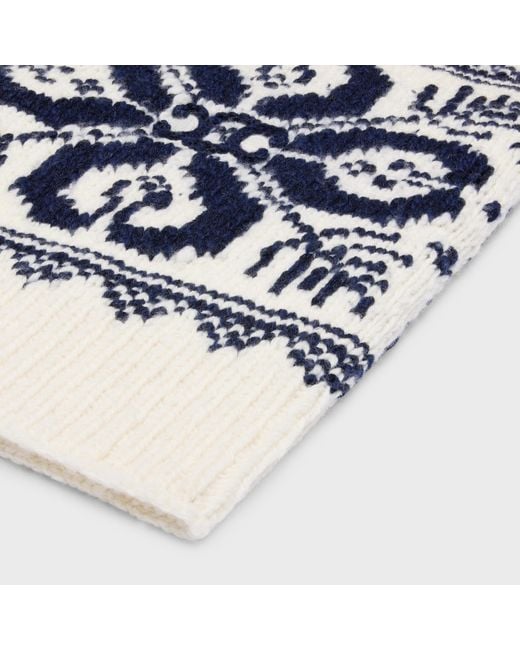 Céline White Scarf