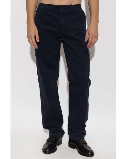 Etro Blue Casual Trousers With Belt Loops for men