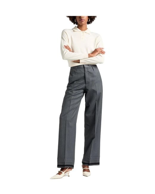 Maison Margiela Gray Casual Trousers