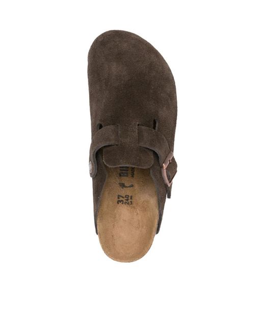 Birkenstock Brown Boston Round-Toe Slippers