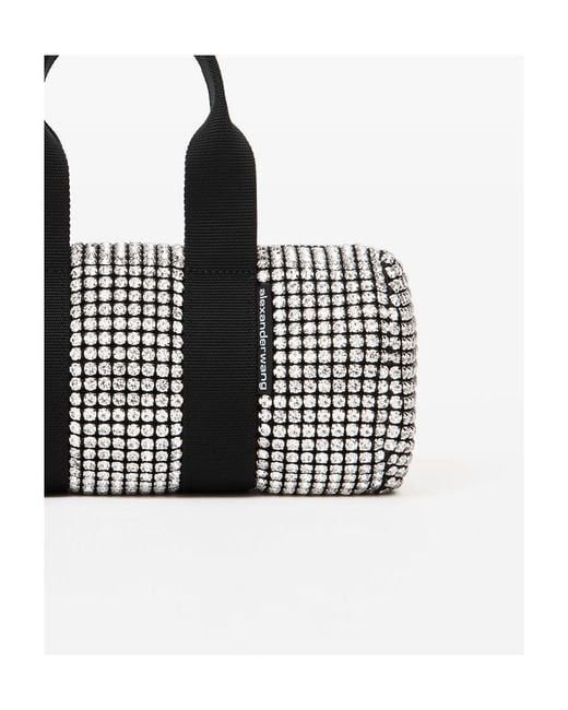 Alexander Wang Black Cruiser Crystal Mini Duffle Bag