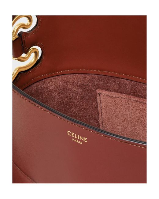 Céline Red Bucket Triomphe Frame