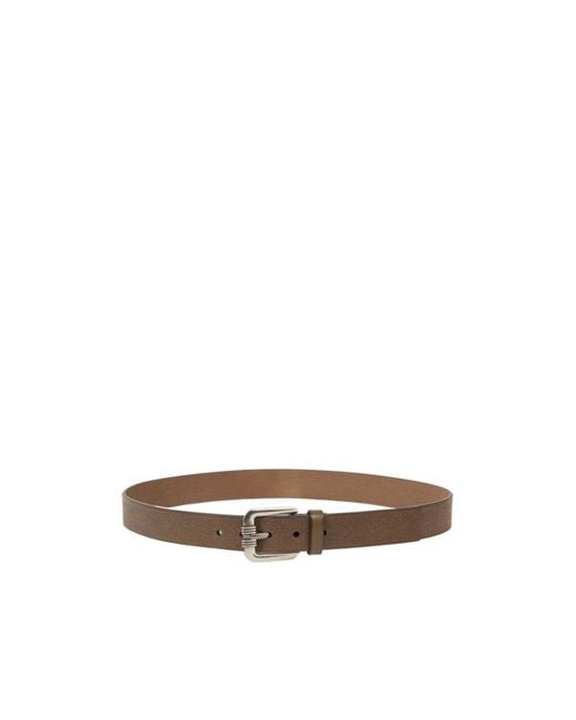 Etro White Leather Belt With Engraved Motif for men