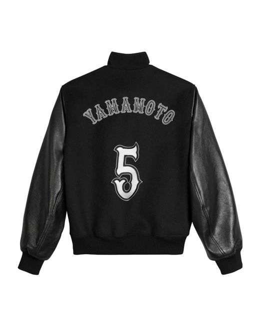 Y-3 Black Classic Leather Jacket for men