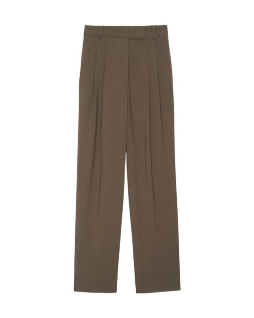 Frankie Shop Brown Bea Suit Pants