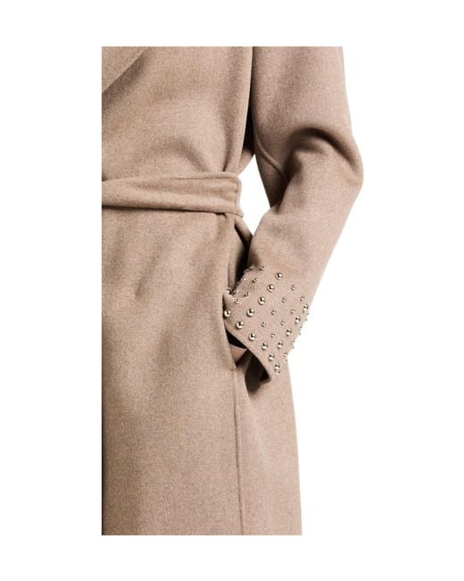 Max Mara Brown Wool Coat With Belt