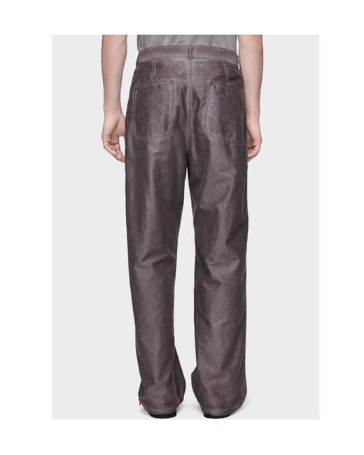 Maison Margiela Gray Double-Dyed Workwear Trousers for men