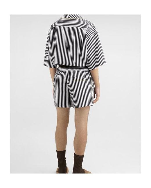 Dolce & Gabbana Gray Striped Poplin Shirt for men