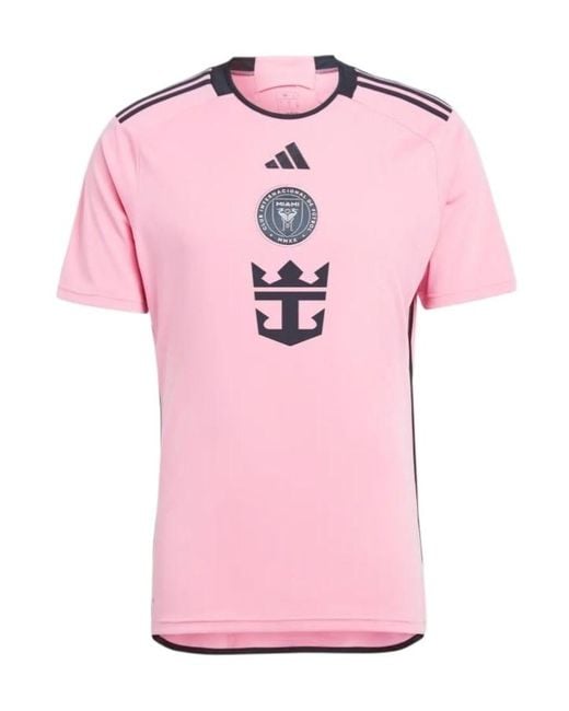 Adidas Pink Inter Miami Cf 24/25 Home Shirt T-Shirt for men