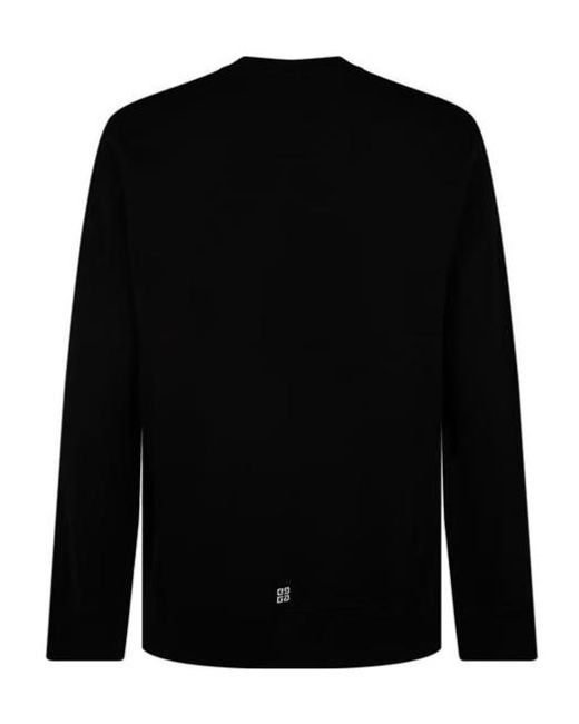 Givenchy Black Logo Crewneck Sweatshirt for men