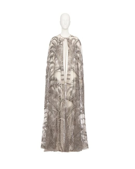 Valentino White Laced Cloak