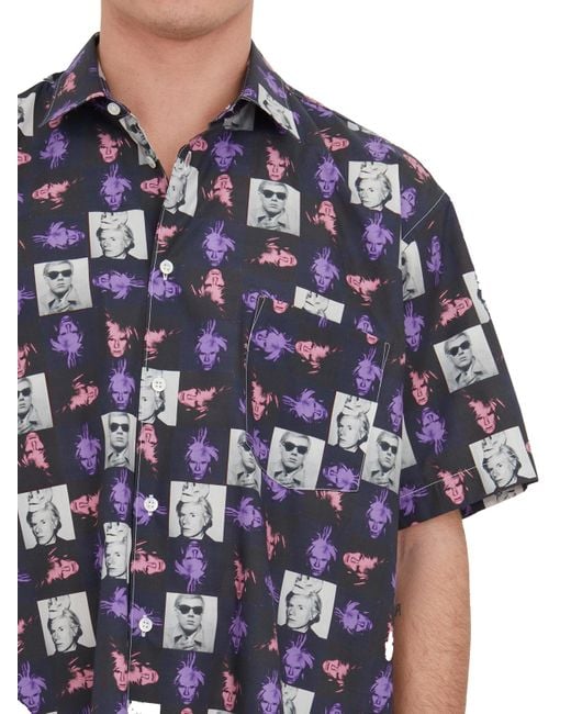Comme des Garçons Blue A Short Sleeved Shirt for men