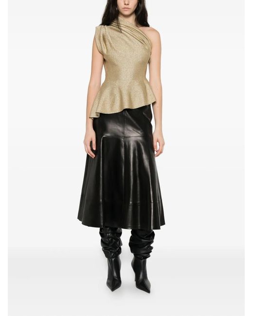 Khaite Natural Aimee Draped Blouse