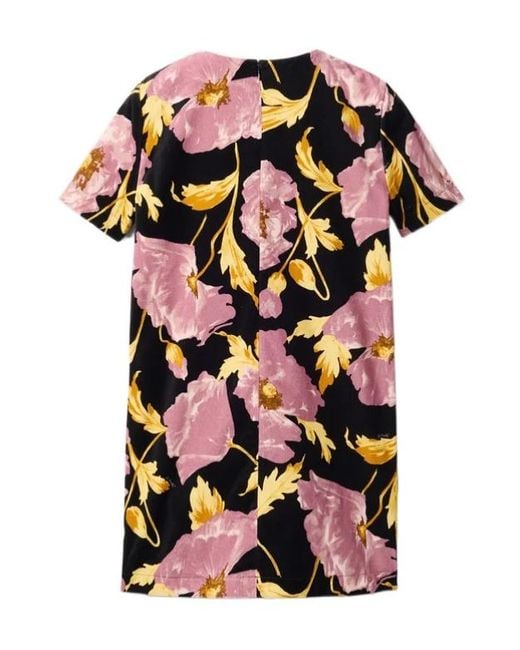 LaDoubleJ Pink La Doublej Floral Mini Swing Dress