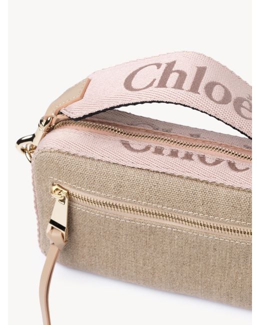Chloé Pink Woody Logo-Embroidered Belt Bag