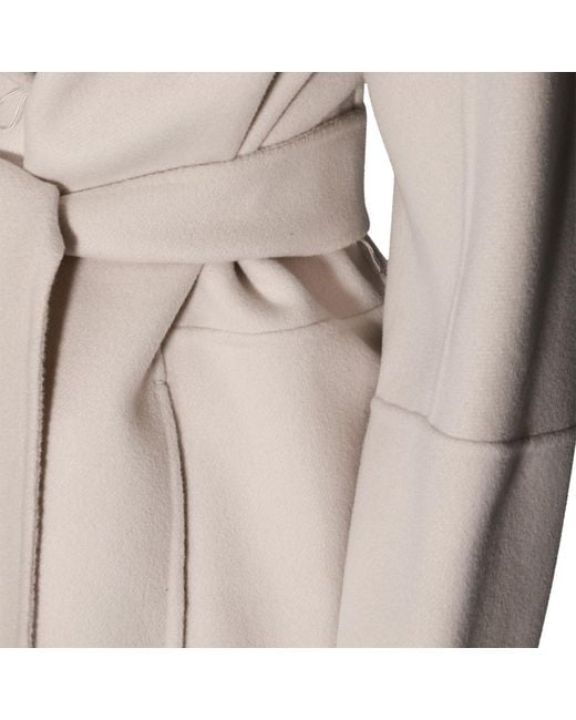 Max Mara Gray Laced Wool Coat