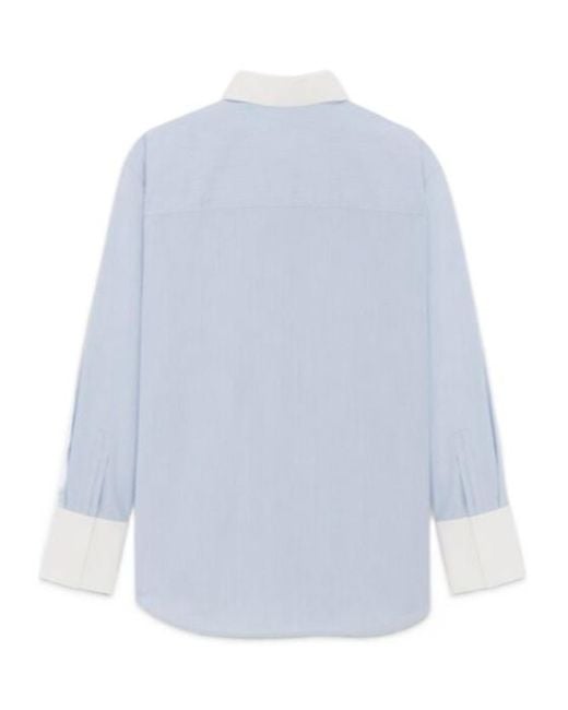 Saint Laurent Blue Winchester Boyfriend Shirt