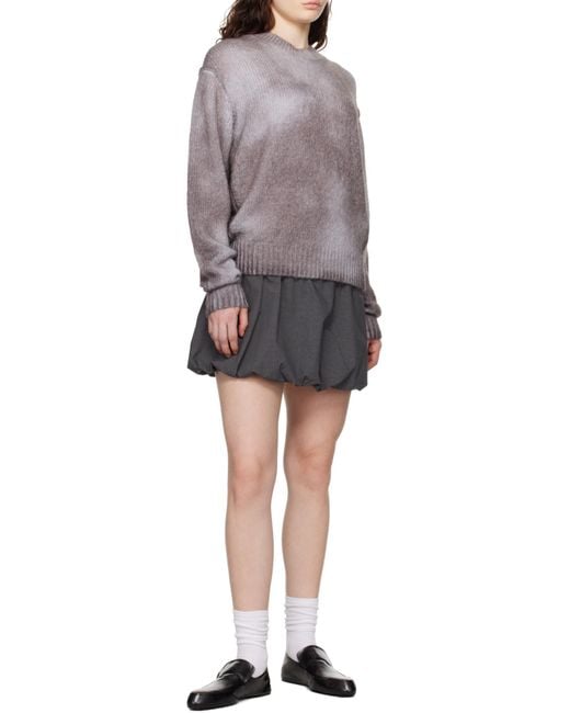 Acne Gray Sprayed Knit Jumper
