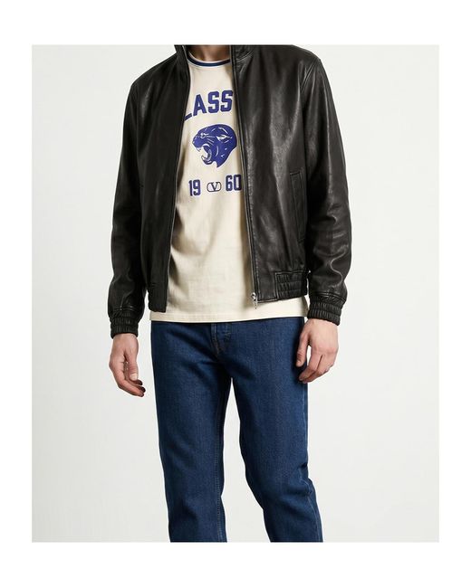 Valentino White Logo Printed Crewneck T-Shirt for men