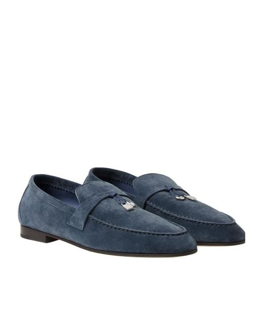 Loro Piana Blue Joan Loafer