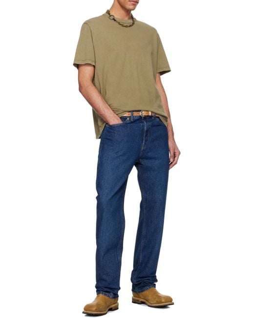 Our Legacy Green Box Jersey T-Shirt for men