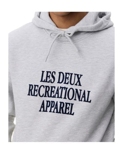 Les Deux Gray Drawstring Hoodie for men