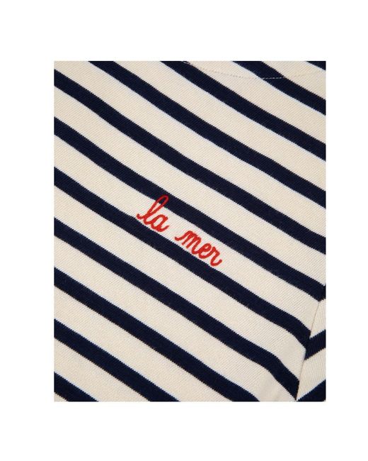 Maison Labiche Multicolor Striped Embroidered T-Shirt