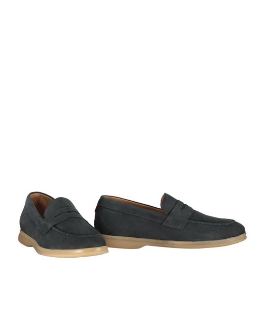 Bally Blue Round-Toe Loafers for men