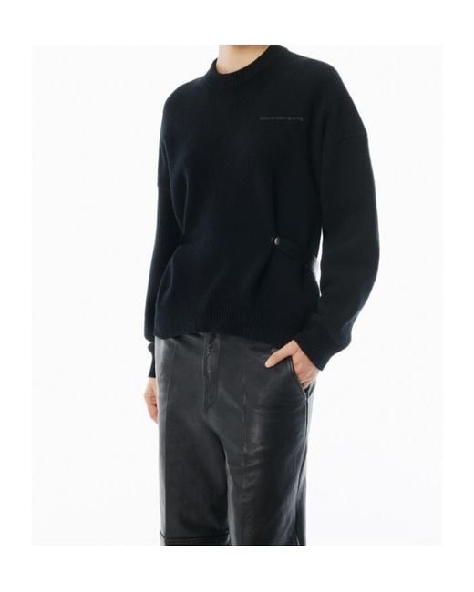 Alexander Wang Black Crewneck Pullover