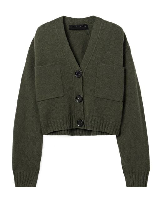 Proenza Schouler Green Sofia Cardigan