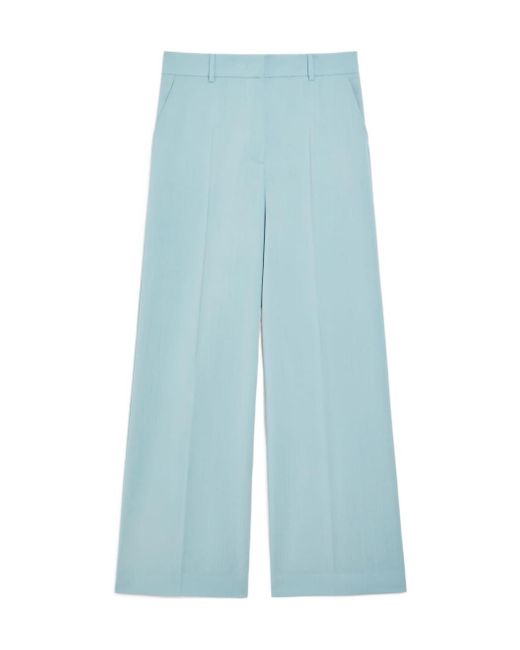 Weekend by Maxmara Blue Visivo Wide Leg Pants