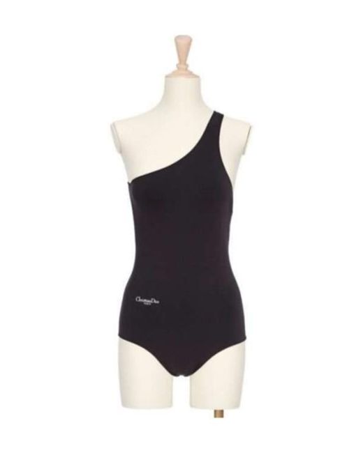 Dior Blue Asymmetric Bodysuit
