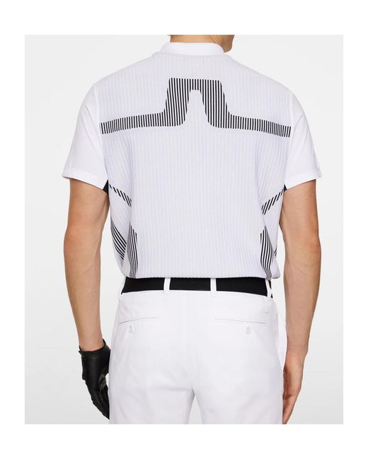 J.Lindeberg White Aleks Polo Shirt for men