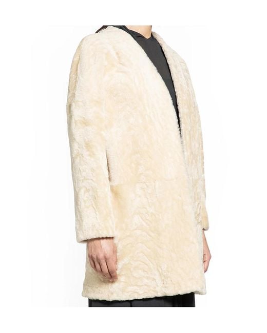The Row Natural Long Sleeve Coat