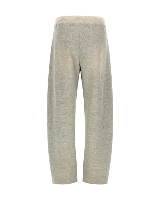 R13 Gray Relaxed Darted Barrel-Leg Joggers