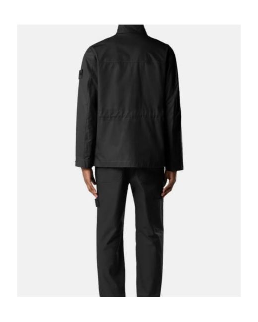 Stone Island Black Multi-Pocket Jacket for men
