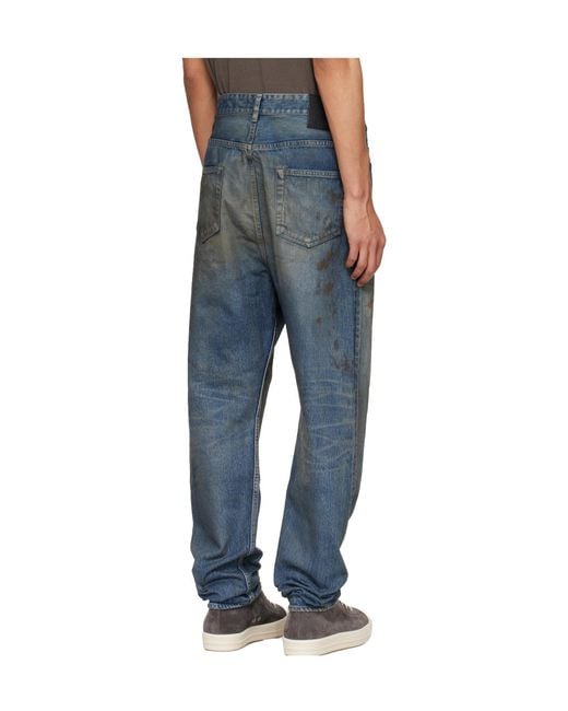 Rick Owens Blue Belt Loop Jeans for men