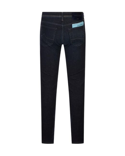 Jacob Cohen Blue Five-Pocket Jeans for men