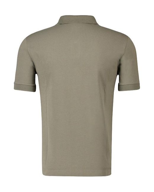 Stone Island Green Logo Patch Polo Shirt for men