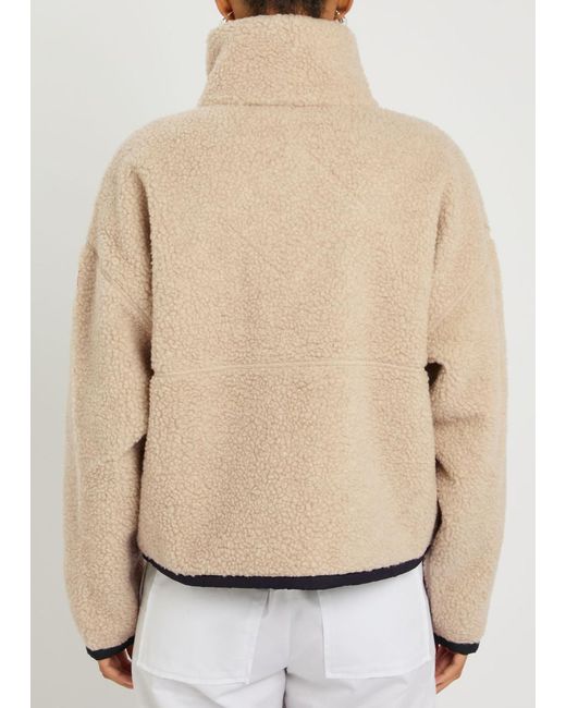 Canada Goose Natural High-Neck Wool Fleece Coat