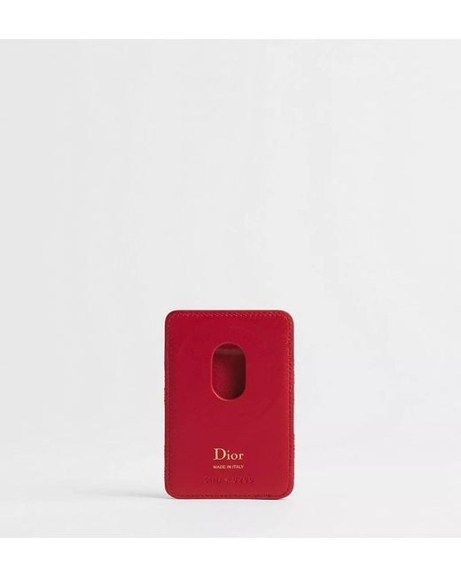Dior Red Qixi Lady Magnetic Card Holder